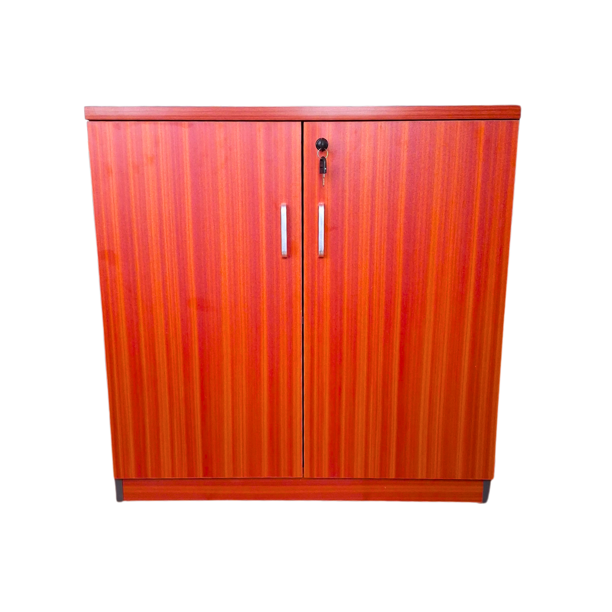 Gabinete con 2 Puertas Plegables y Cerradura cerezo