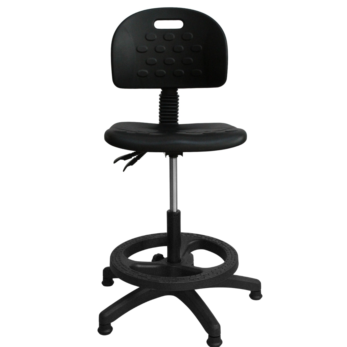 Silla de Laboratorio con Aro Reposapiés con Patines