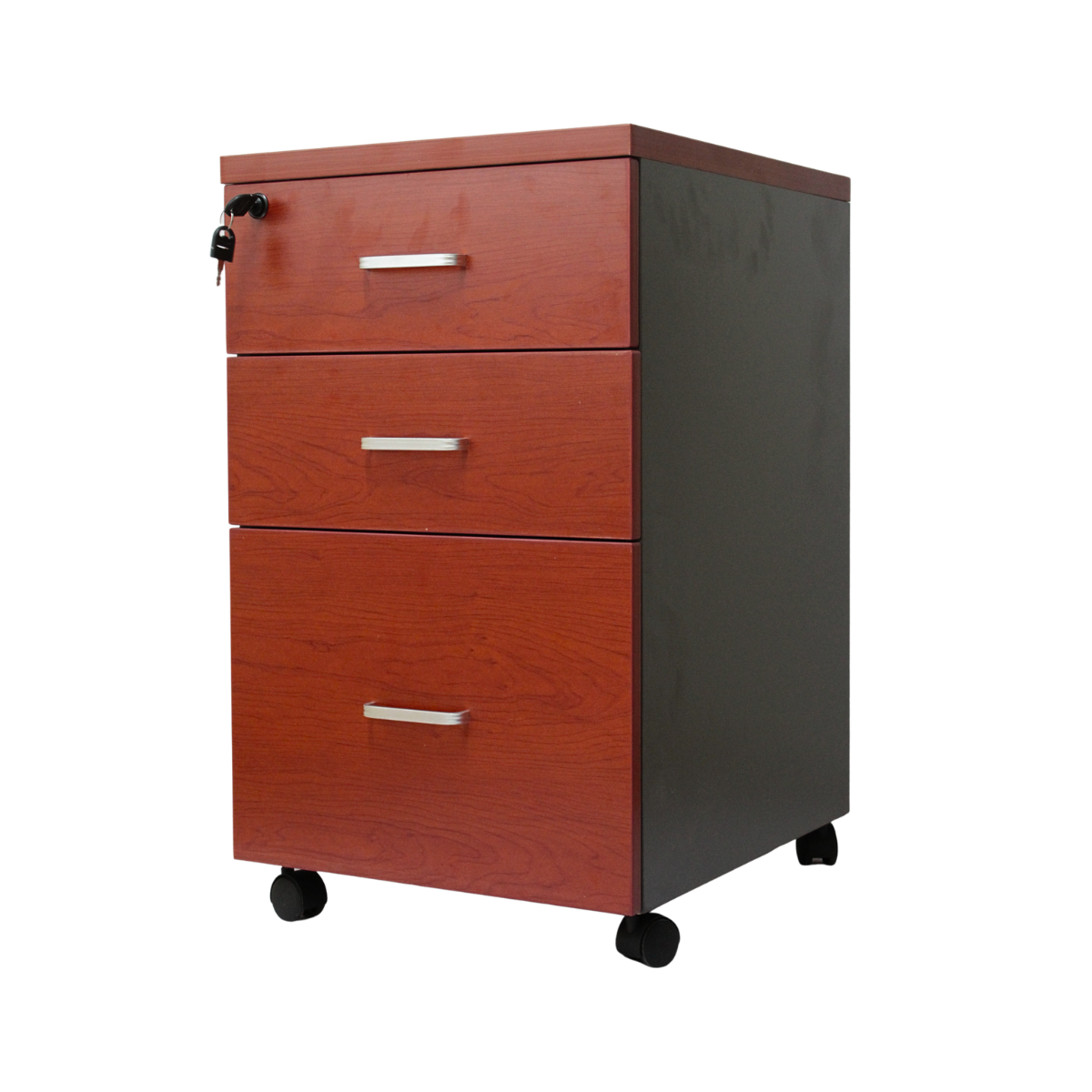 Cajonera con Cajón Inferior Extra Amplio y Cierre Centralizado 70x41x47
