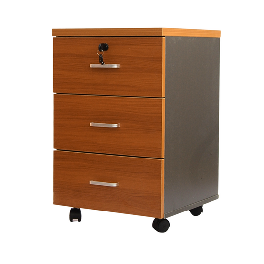 Cajonera Móvil de 3 Cajones Peral 63x40x38