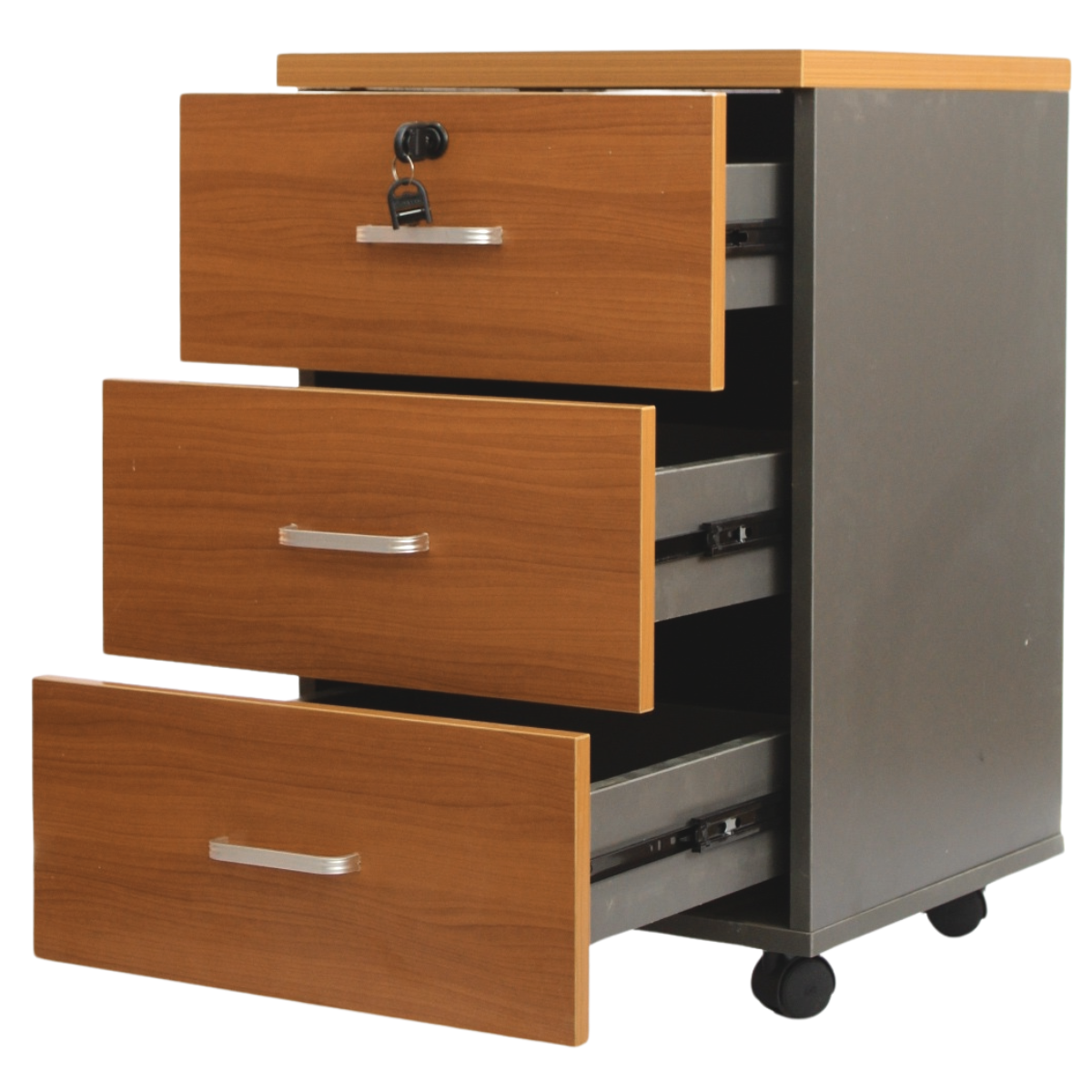 Cajonera Móvil de 3 Cajones Peral 63x40x38