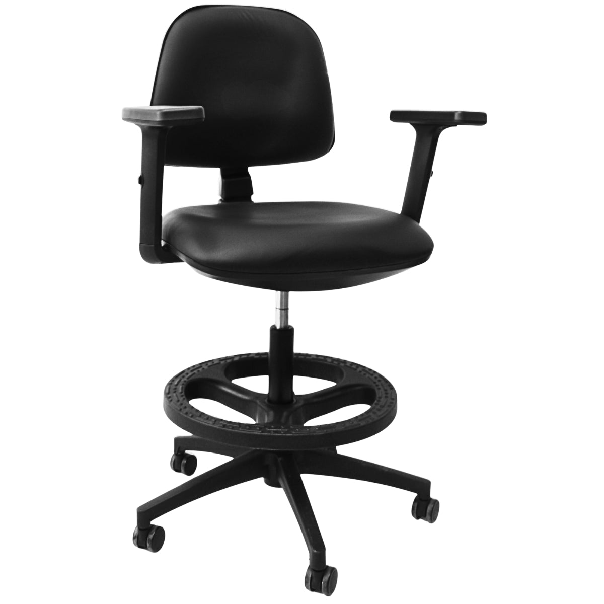 Silla Alta de Cajero Rudy CA520 - PU Ecocuero