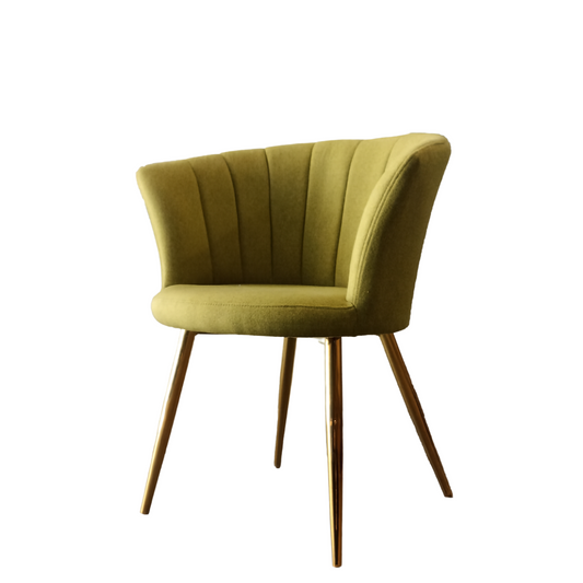 Sitial Verde con Patas Doradas