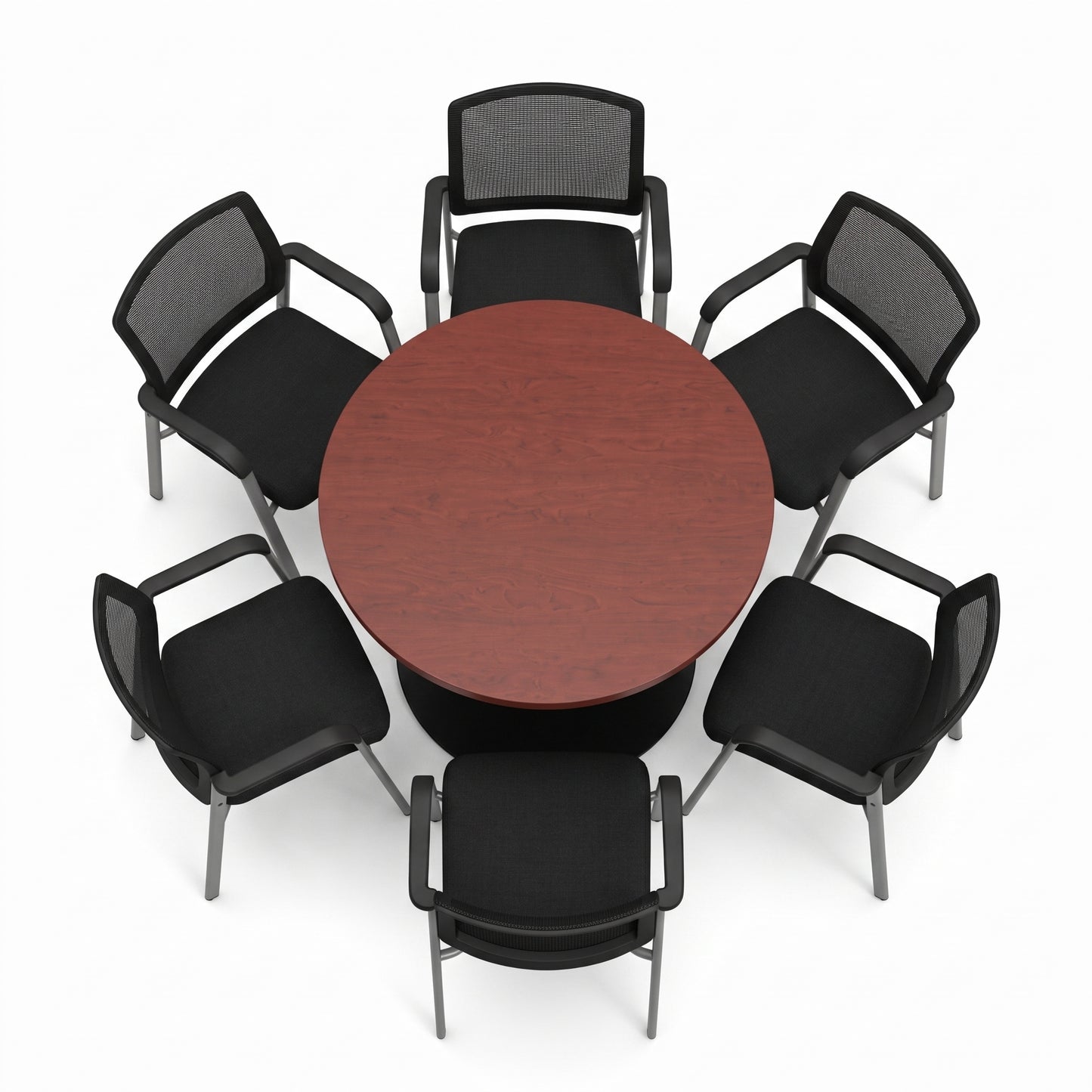 Pack Mesa de Reunión Urban 120 CM + 6 Sillas de Visita CA012