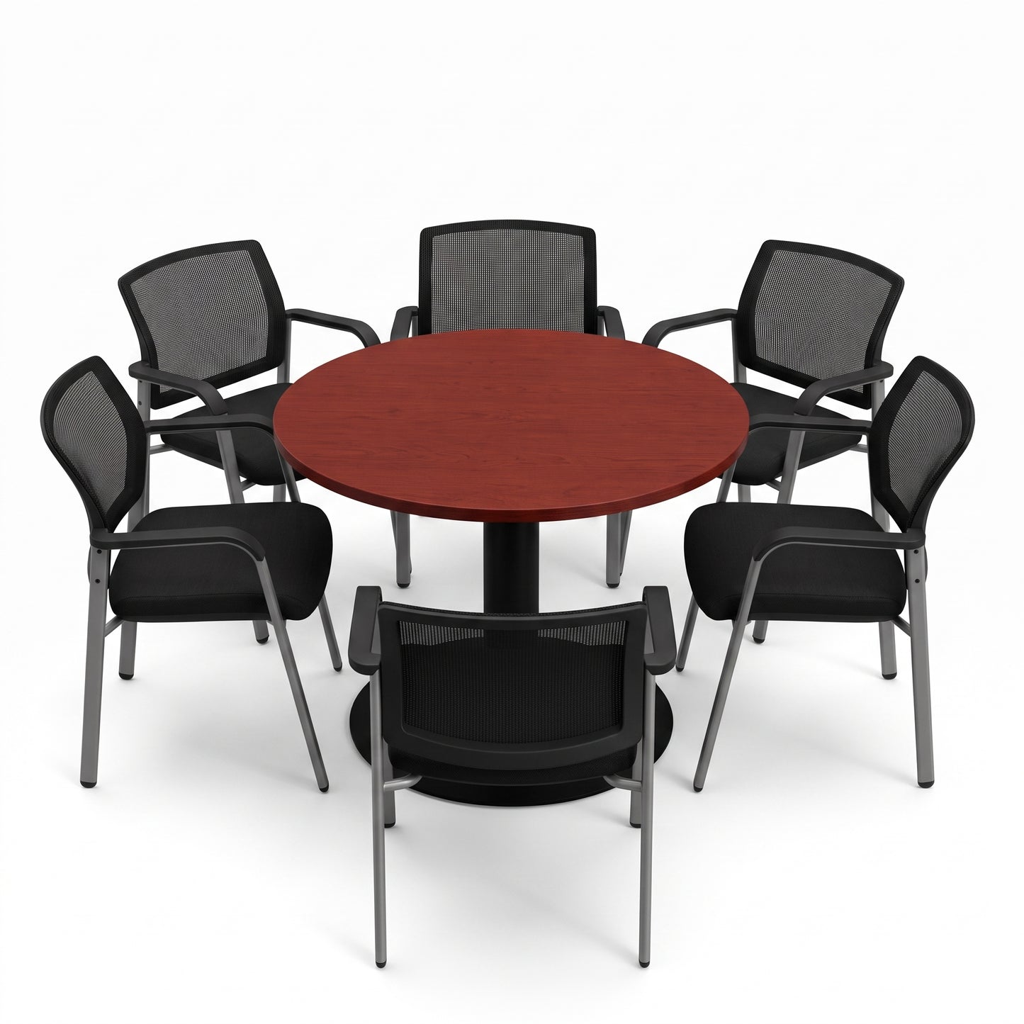 Pack Mesa de Reunión Urban 120 CM + 6 Sillas de Visita CA012