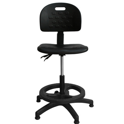 Silla de Laboratorio con Aro Reposapiés con Patines