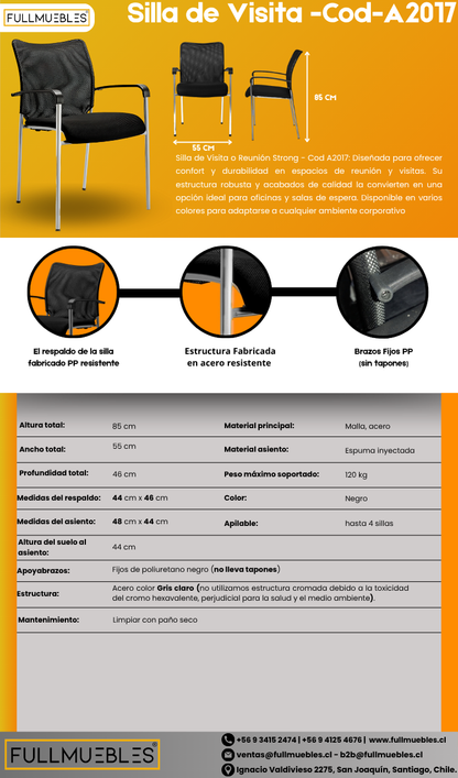 Silla de Visita o Reunión Strong -Cod-A2017