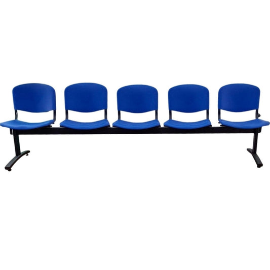 Banqueta de Sillas ISO PP Color Azul – 5 Asientos