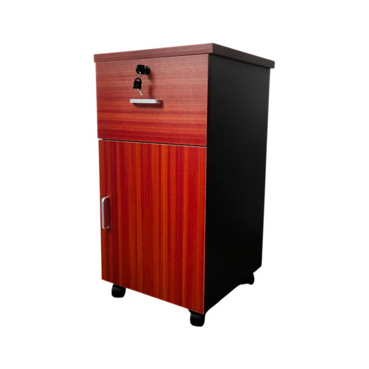 Cajonera alta color cerezo 75x38x40