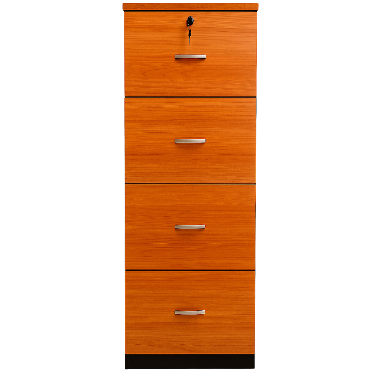 Kardex Con 4 Cajones Primer Cajón Con Llave Color Peral -Importado-