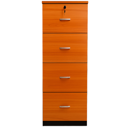 Kardex Con 4 Cajones Primer Cajón Con Llave Color Peral -Importado-