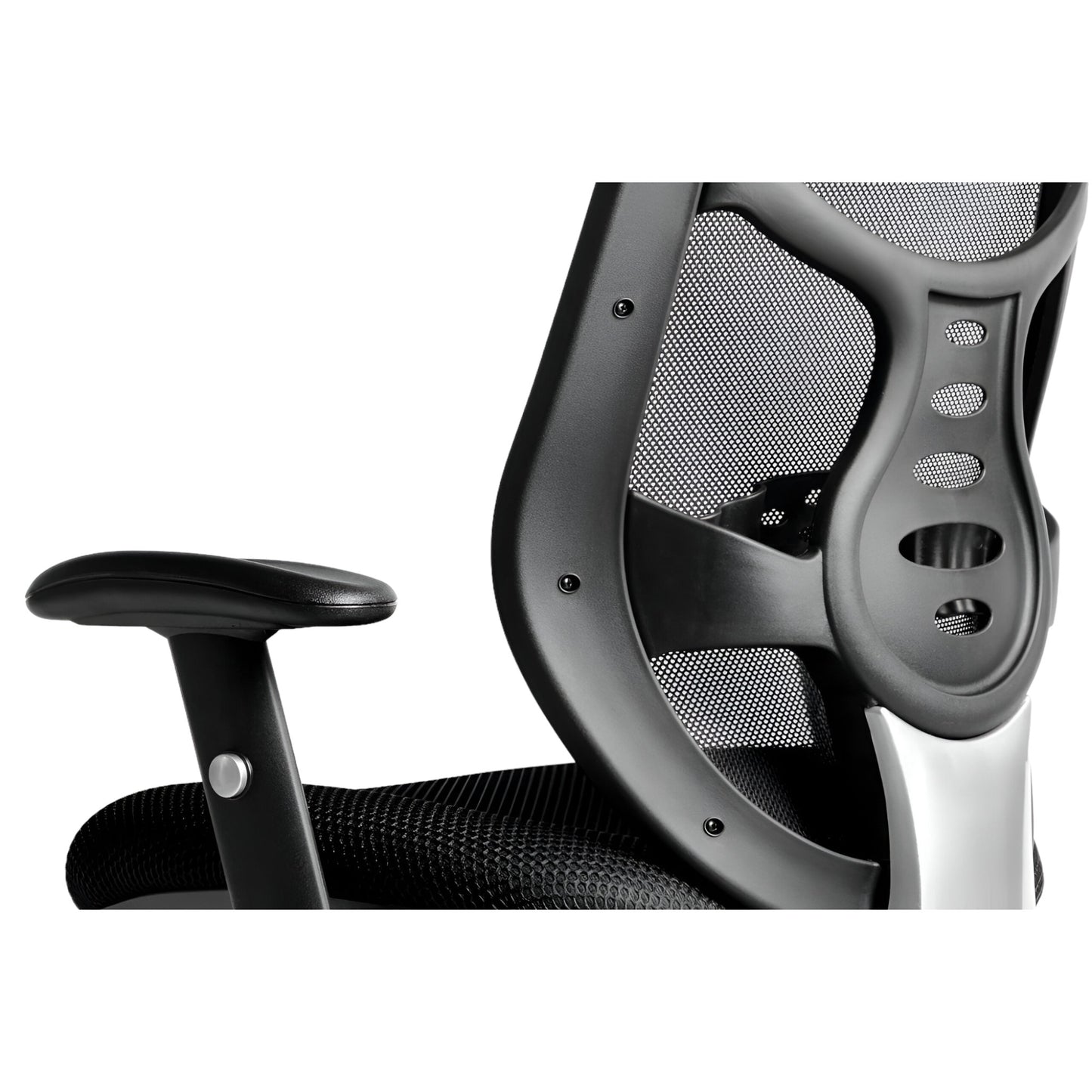 Silla ergonómica con brazos regulables y cabecera Identity -cod-2001-