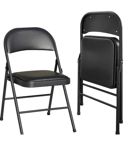 Silla Plegable COO22 - Estructura de metal - Color Negro