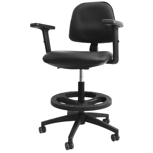 Silla Alta de Cajero Rudy CA520 - PU Ecocuero